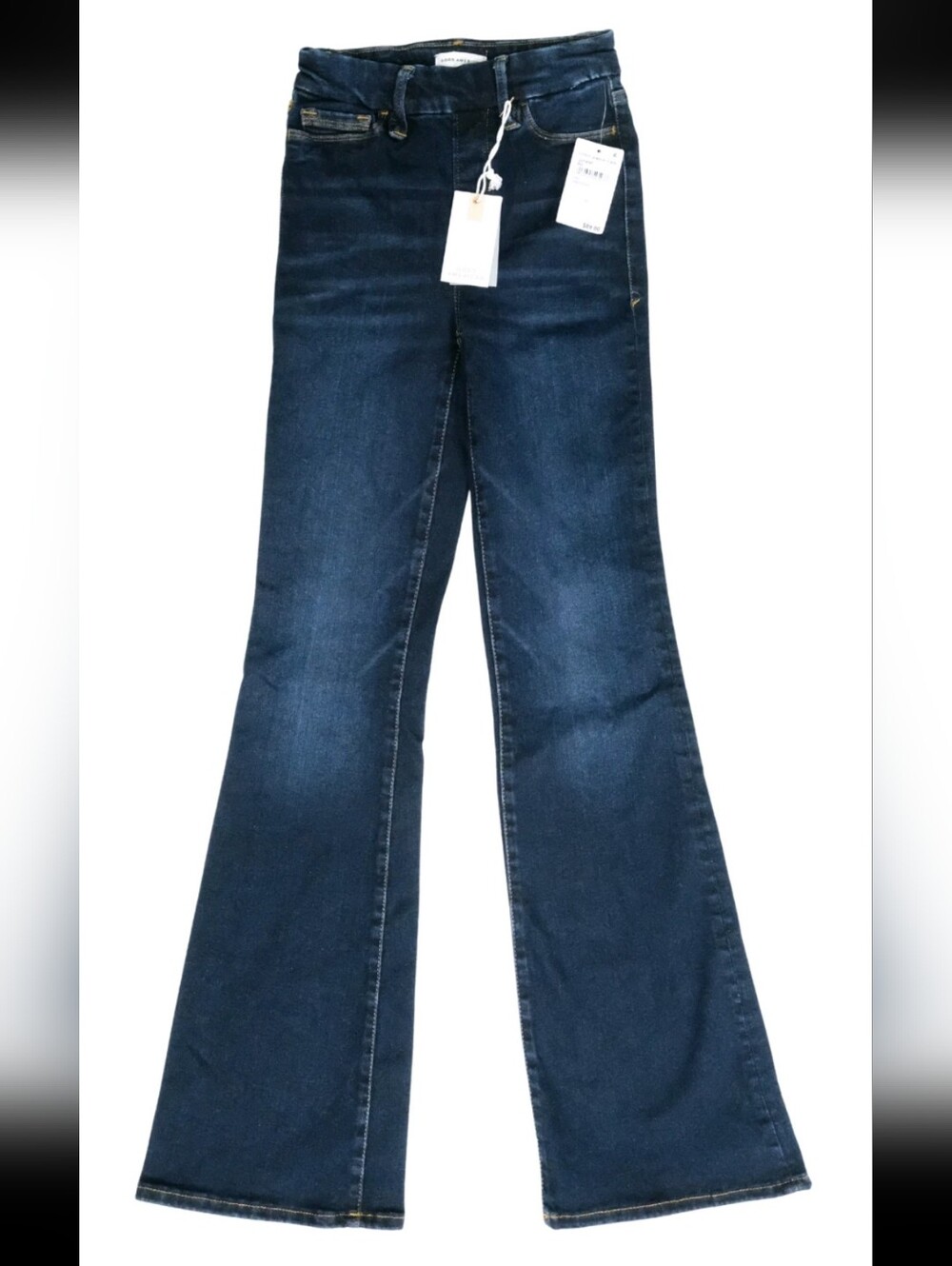 NWT Good American Good Legs Flare Jeans | Size 0 | 34" Inseam | High-Waisted
